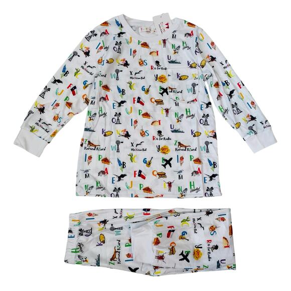 NWT The Printed Press 10-12T Texas ABC PJs - Picture 1 of 4